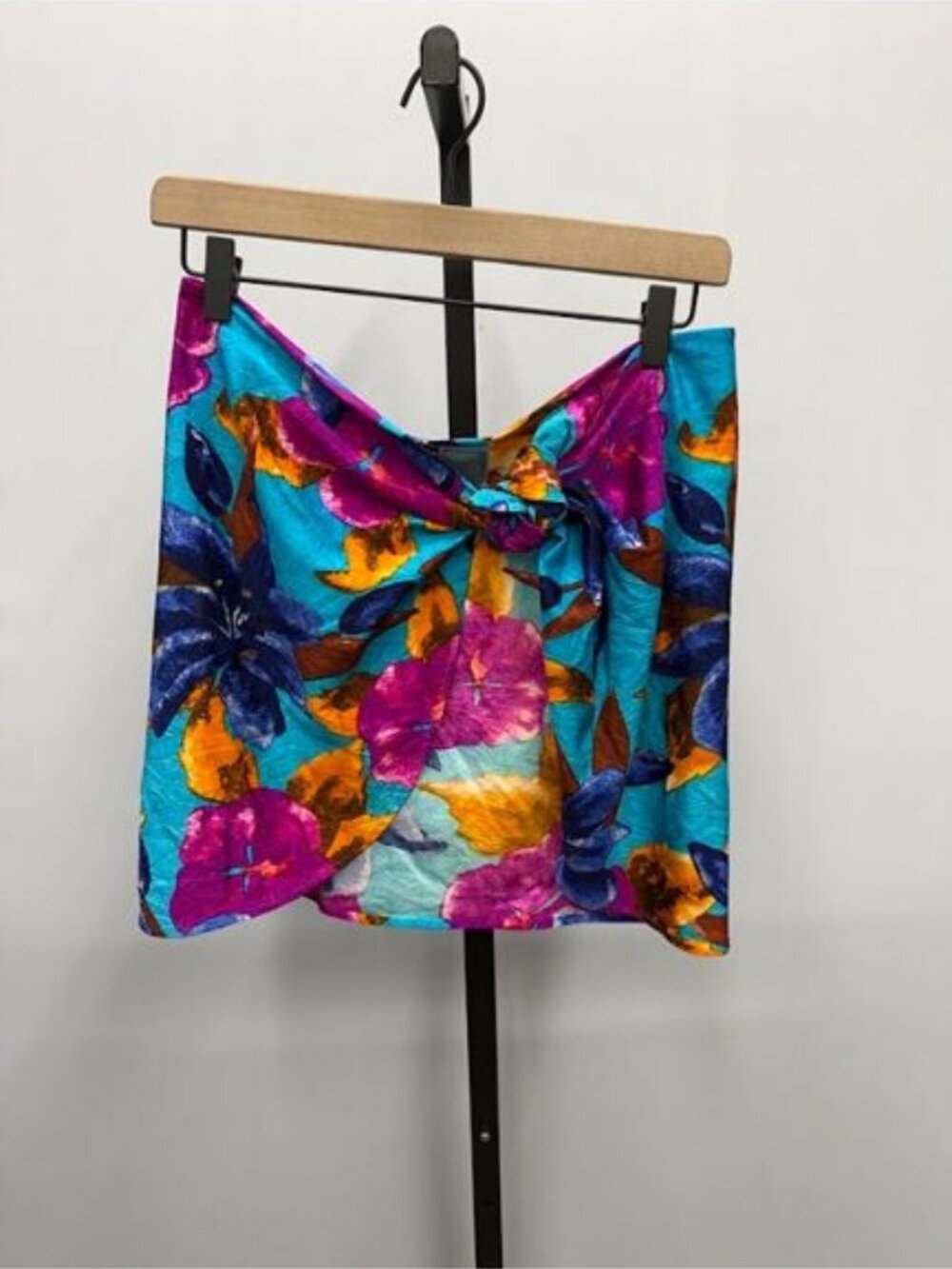 Baja Blue Vintage Swim Wrap Skirt